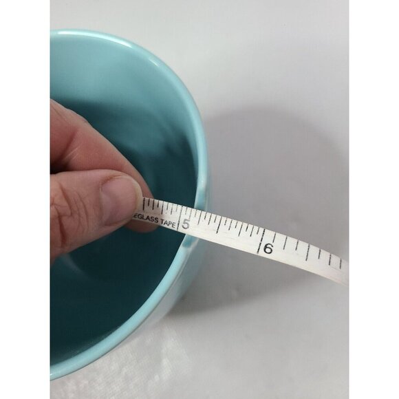 Vintage Light Blue Floral Asian Ceramic Planter Flower Pot Decorative Glossy - Picture 9 of 9